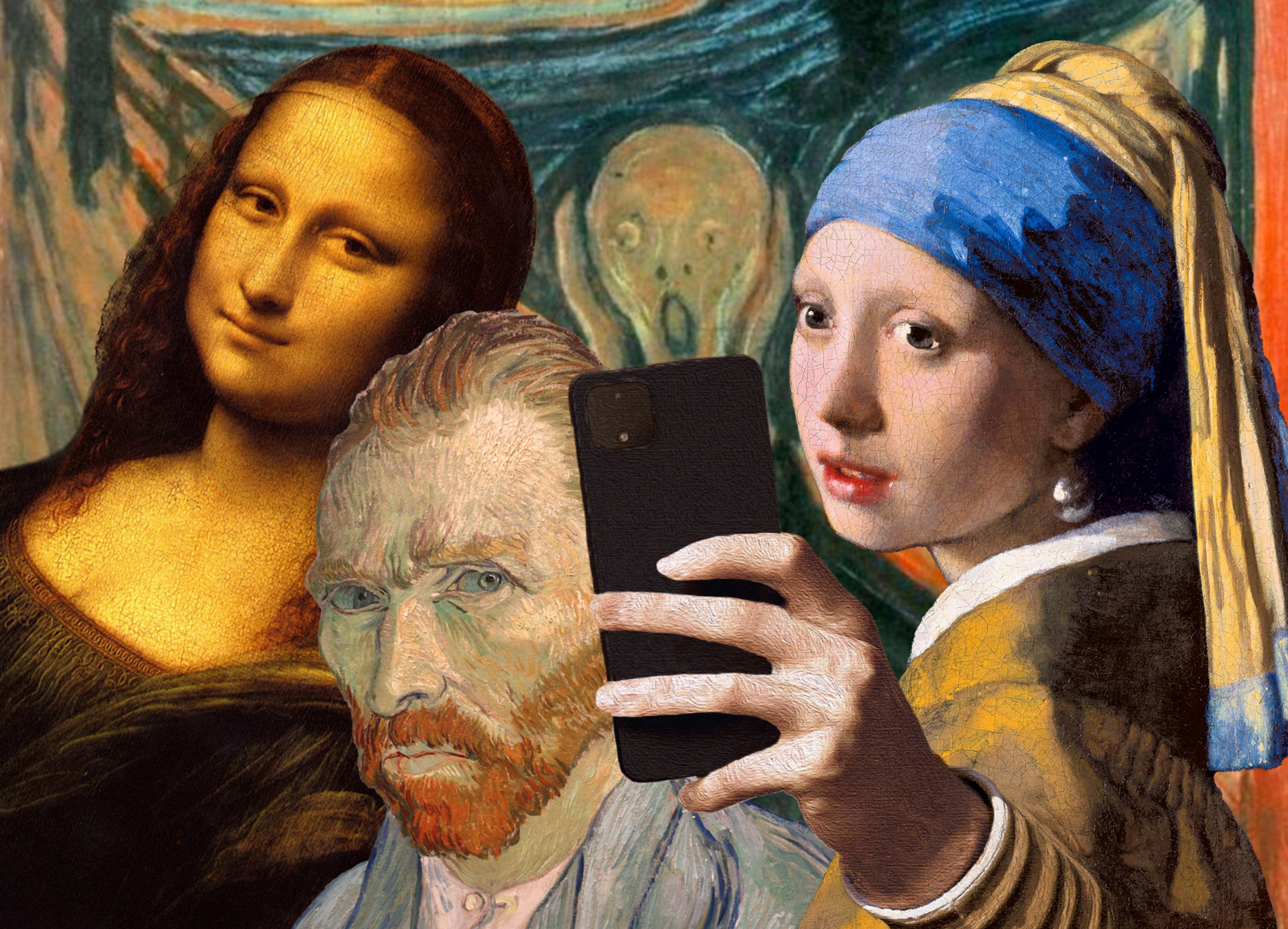 Art selfies