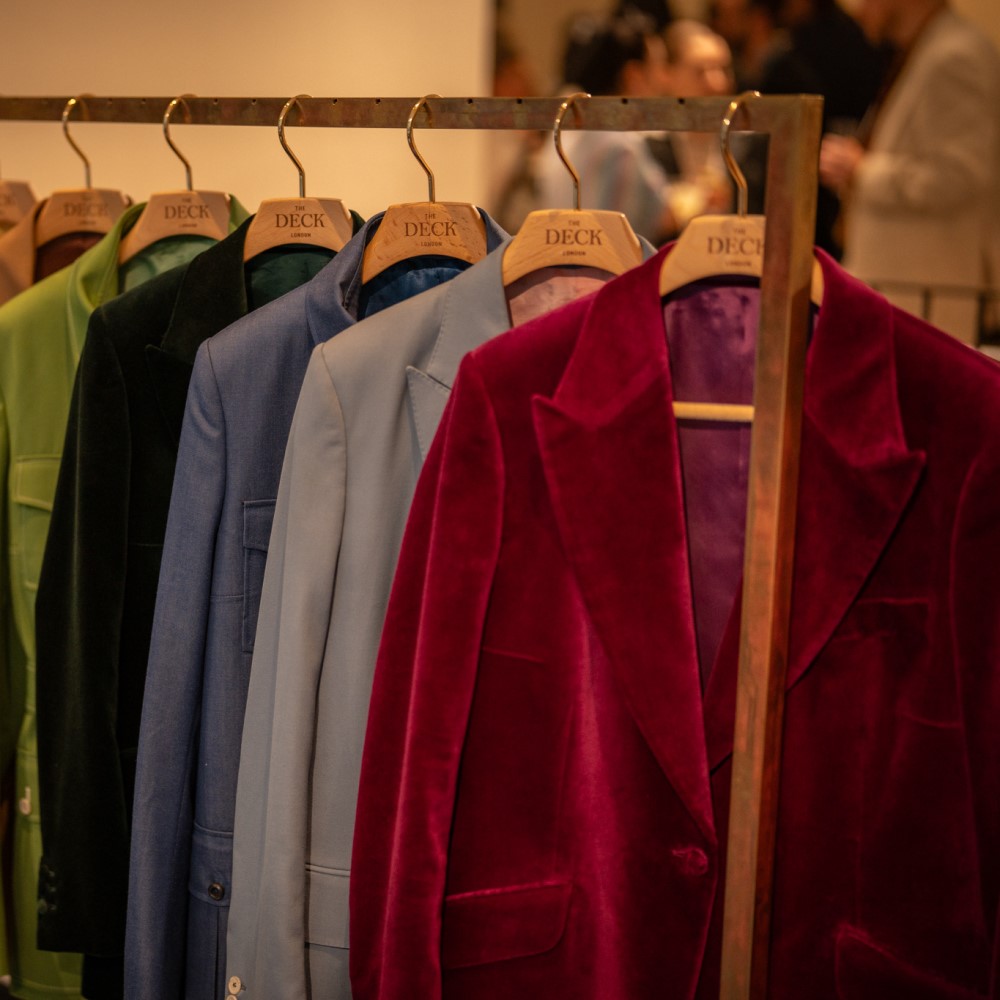 Row of different coloured jackets