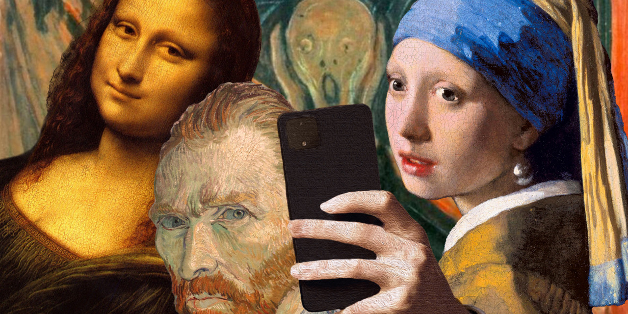 Art selfies