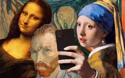 Art selfies